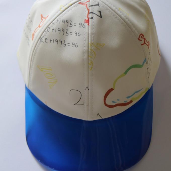 गर्मियों के लिए फैशन प्लास्टिक बिल मुद्रित बेसबॉल कैप सन प्रोटेक्शन हेडवियर