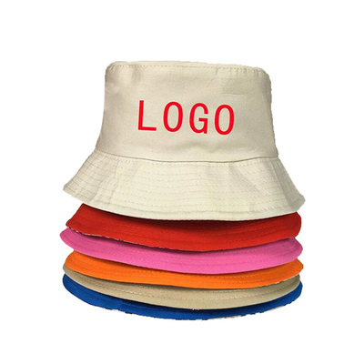 निजी लोगो विज्ञापन प्रचार के साथ यूनिसेक्स मछुआरे की बाल्टी टोपी