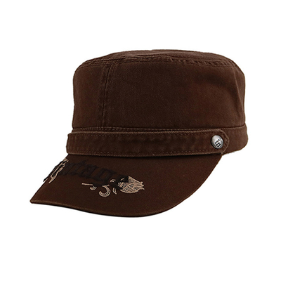 आउटडोर कशीदाकारी कैडेट टोपी, सैन्य स्ट्रीट कैप काले रंग 56-60 सेमी