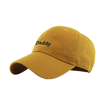 महिलाओं के लिए पीला रंग 6 पैनल घुमावदार टोपी डैडी सलाम