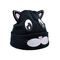 शीतकालीन पॉलिएस्टर कपड़ा शैली बुना हुआ बिल्ली कान टोपी प्यारा बेनी टोपी गर्म स्लाउची टोपी