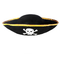 सजावटी काले हैलोवीन समुद्री डाकू टोपी, अद्वितीय कायरता त्योहार सलाम खोपड़ी पैटर्न
