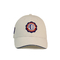 कस्टम सफेद मुद्रित बेसबॉल कैप्स / गोरस बेसबॉल टोपी 3 डी रबर पैच कपास