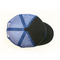 100% पॉलिएस्टर मेष टोपी / परेशान ब्लू 5 पैनल मेष ट्रक कैप कैप बेसबॉल