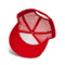 फ्लैट कढ़ाई लोगो के साथ गर्मियों के लिए फैशन यूनिसेक्स रेड मेष बेसबॉल कैप