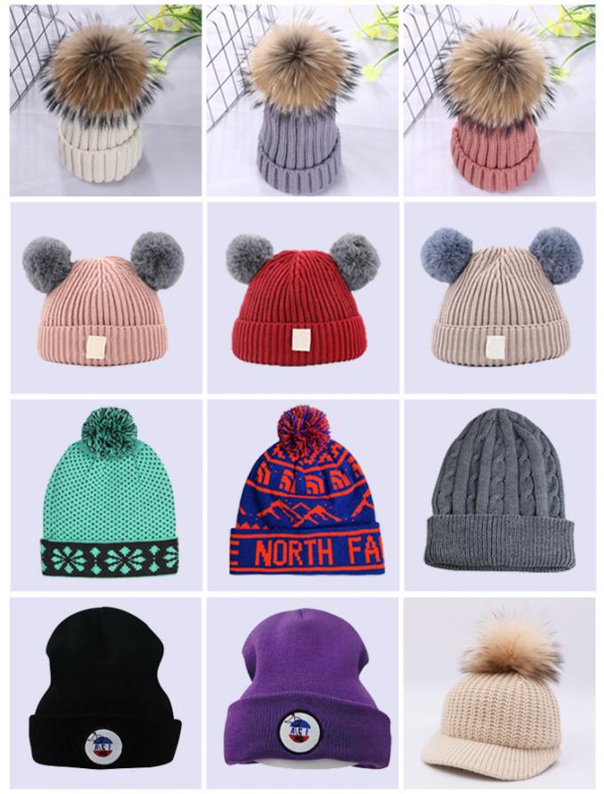 2019 गर्म बेच उच्च गुणवत्ता कम कीमत अनुकूलित शीतकालीन ऊन बुना हुआ टोपी