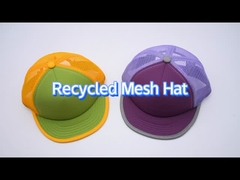 उच्च स्थायित्व कंट्रास्ट सिलाई फ्लैट ब्रिम मेष कैप स्नैपबैक क्लोजर के साथ