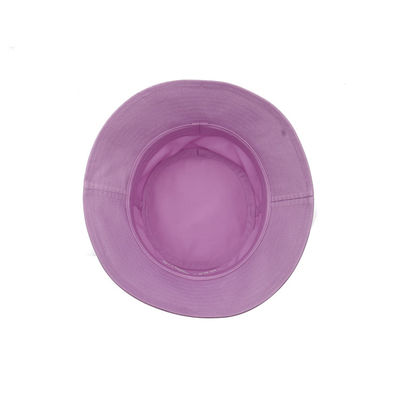 पत्र फ्लैट कढ़ाई मछुआरे बाल्टी टोपी बुना पैच 100% कपास टवील बैंगनी