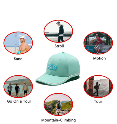 OEM कस्टम ऐस रबर पैच पीवीसी लोगो बेसबॉल कैप 6 पैनल खेल टोपी Gorras