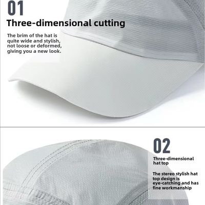 अनस्ट्रक्चर्ड समायोज्य स्पोर्ट्स कैप कस्टम हल्के वजन वाले पुरुषों और महिलाओं के लिए रनिंग कैप