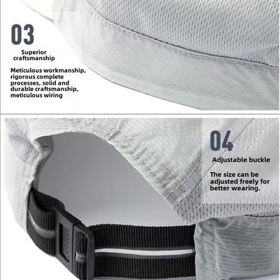 अनस्ट्रक्चर्ड समायोज्य स्पोर्ट्स कैप कस्टम हल्के वजन वाले पुरुषों और महिलाओं के लिए रनिंग कैप