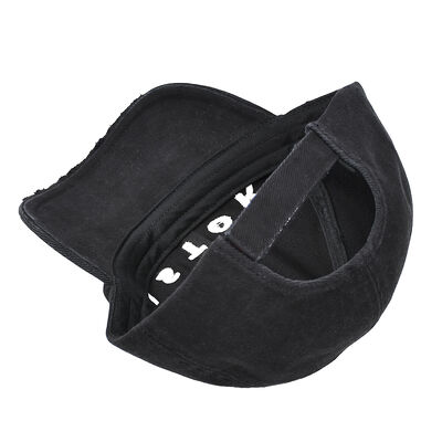 कपास 6 पैनल बेसबॉल टोपी जिसमें प्रबलित सीम और समायोज्य पट्टा शामिल है कस्टम लोगो प्रिंटिंग के लिए उत्कृष्ट विकल्प