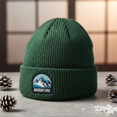 कस्टम कढ़ाई बुना हुआ बीन टोपी वयस्क परिधि और सर्दियों की गर्मी के लिए एक्रिलिक सामग्री के साथ