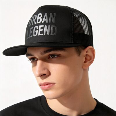 Screen Printing Logo 5 Panel Trucker Cap Unisex Comfortable Fit Ideal All Season Adjustable Lightweight Headwear