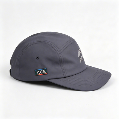 Water Resistant 5 Panel Camper Hat with Lining for Rainy Trekking and Outdoor Five Panel Hat Use