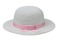 महिलाओं के सनशेड के लिए ग्रीष्मकालीन बुना हुआ मछुआरा बाल्टी टोपी फ्लैट टोपी का छज्जा