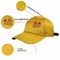 पीली लड़कियां 6 पैनल घुमावदार टोपी / कस्टम कशीदाकारी बेसबॉल कैप्स सादा पैटर्न
