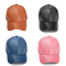 रंग ब्लांक पु चमड़ा 6 पैनल बेसबॉल टोपी महिलाओं के लिए असंबंधित शैली