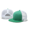 100% पॉलिएस्टर Camo फ्लैट Brim Trucker Hat, यूनिसेक्स प्लास्टिक बकसुआ के साथ 5 पैनल टोपी लगे